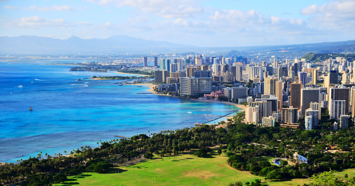 Honolulu City from Diamond Head Honolulu City from Diamond Head