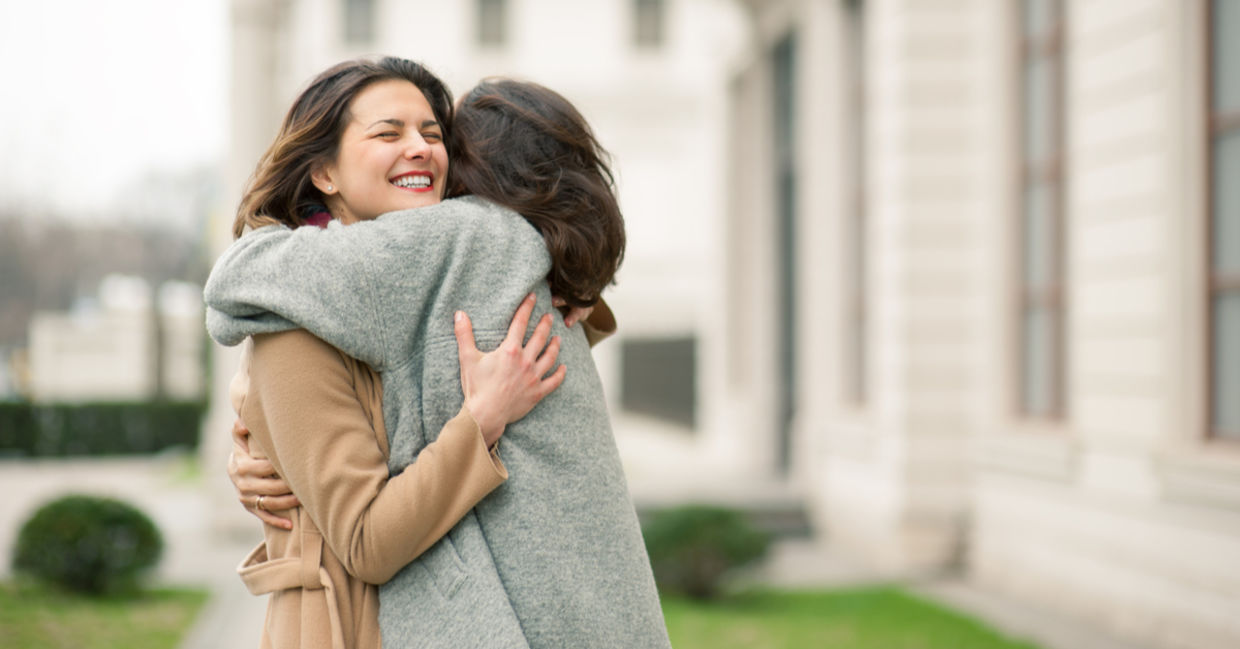 people hugging people hugging