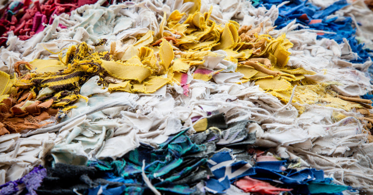 Recycled fabrics can be used to make new clothing.