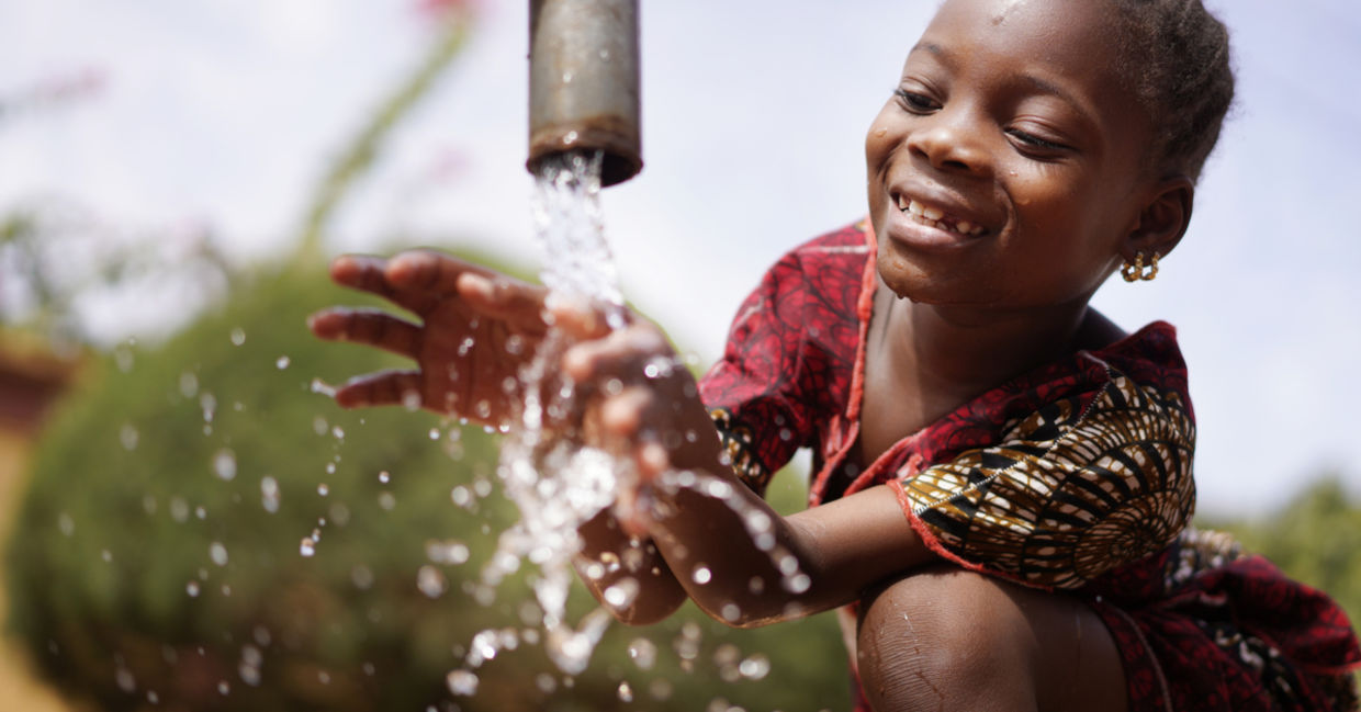 Clean drinking water. Clean drinking water.