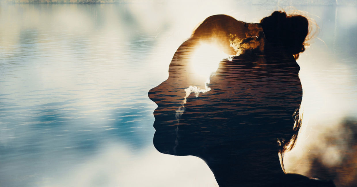 This earth empath envisions sky and clouds. This earth empath envisions sky and clouds.