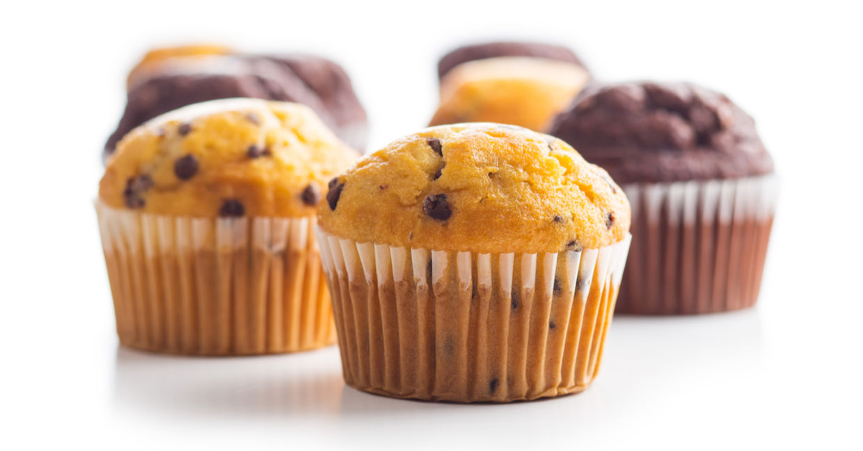 A selection of chocolate and vanilla cupcakes. A selection of chocolate and vanilla cupcakes.