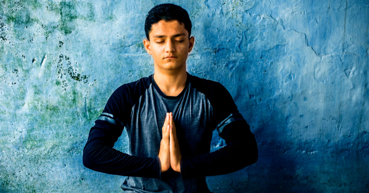Feel grounded in this yoga pose. Feel grounded in this yoga pose.