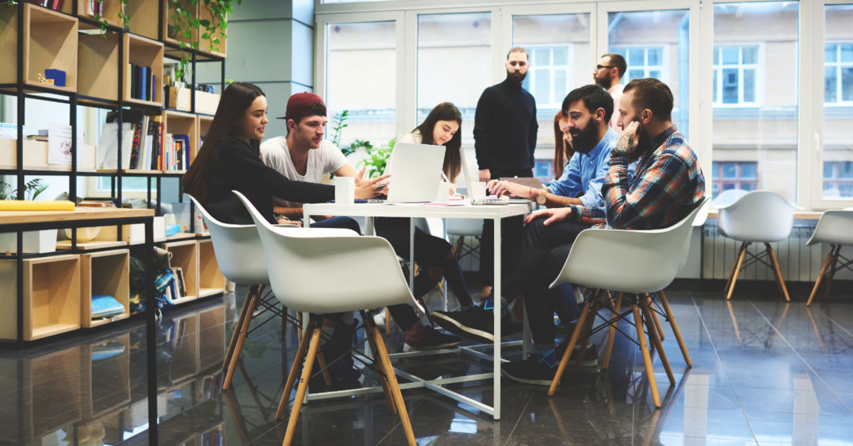 Group of people discussing. Group of people discussing.