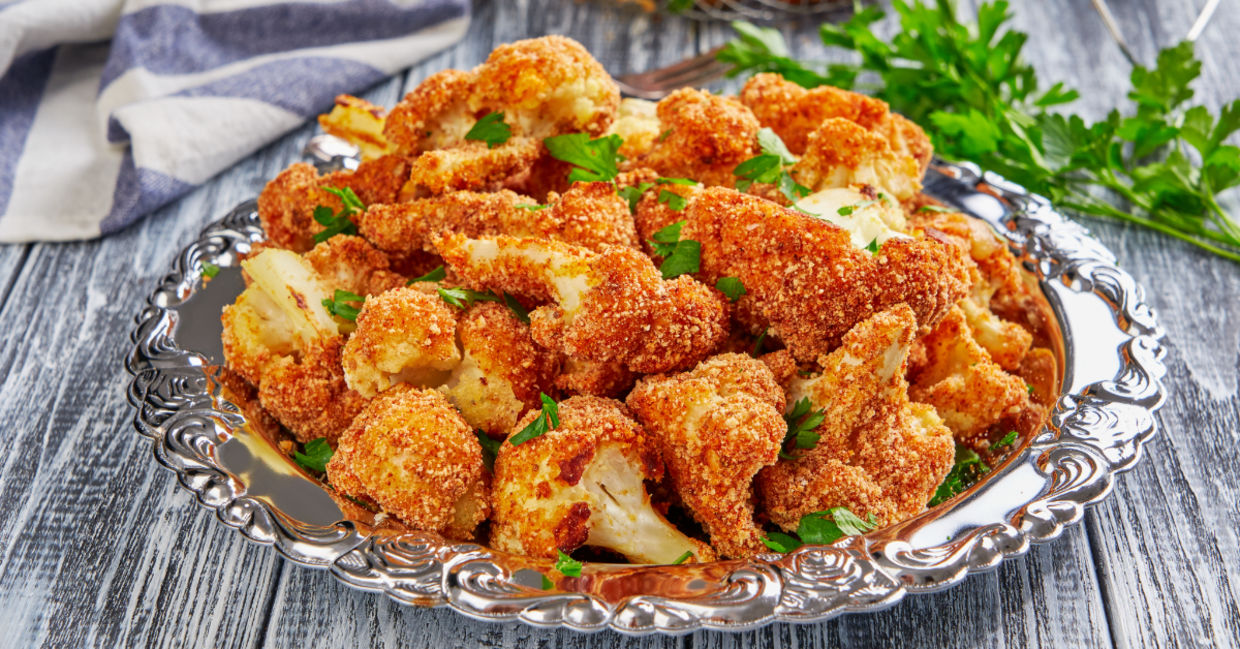 Baked cauliflower is a good way to consume antioxidants. Baked cauliflower is a good way to consume antioxidants.