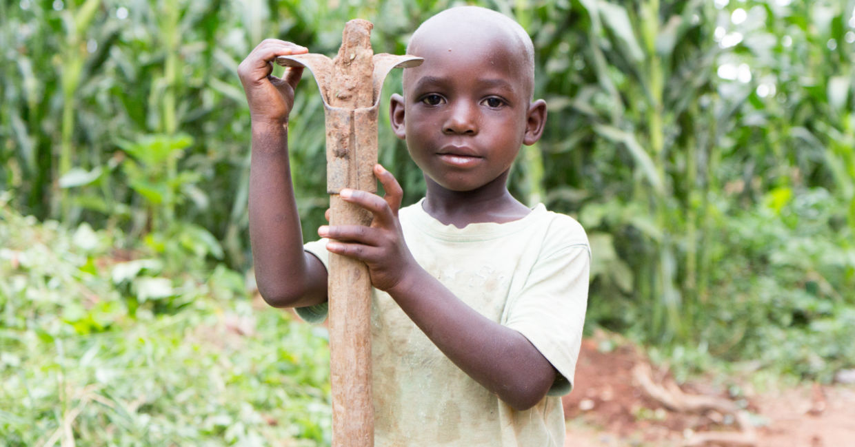 Ugandan boy. Ugandan boy.