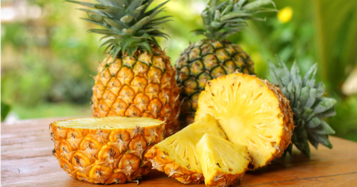 Pineapples are great for your health. Pineapples are great for your health.