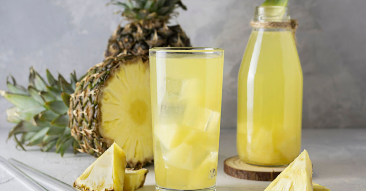 Drink pineapple juice for hydration and nutrition. Drink pineapple juice for hydration and nutrition.