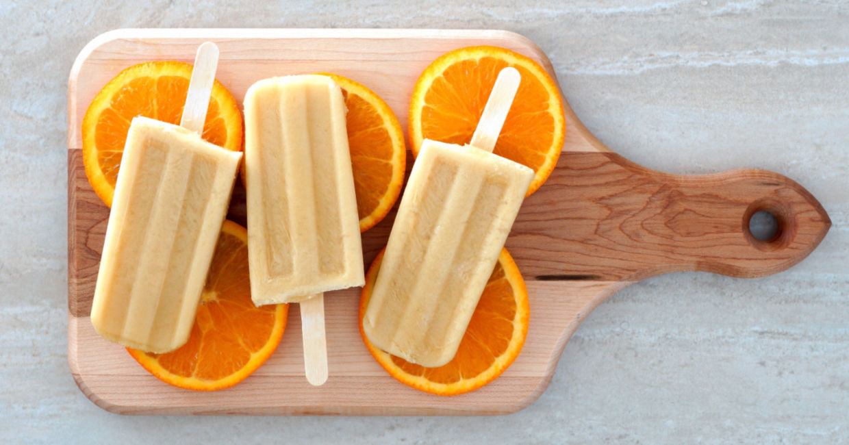 Orange creamsicles are a summer classic. Orange creamsicles are a summer classic.