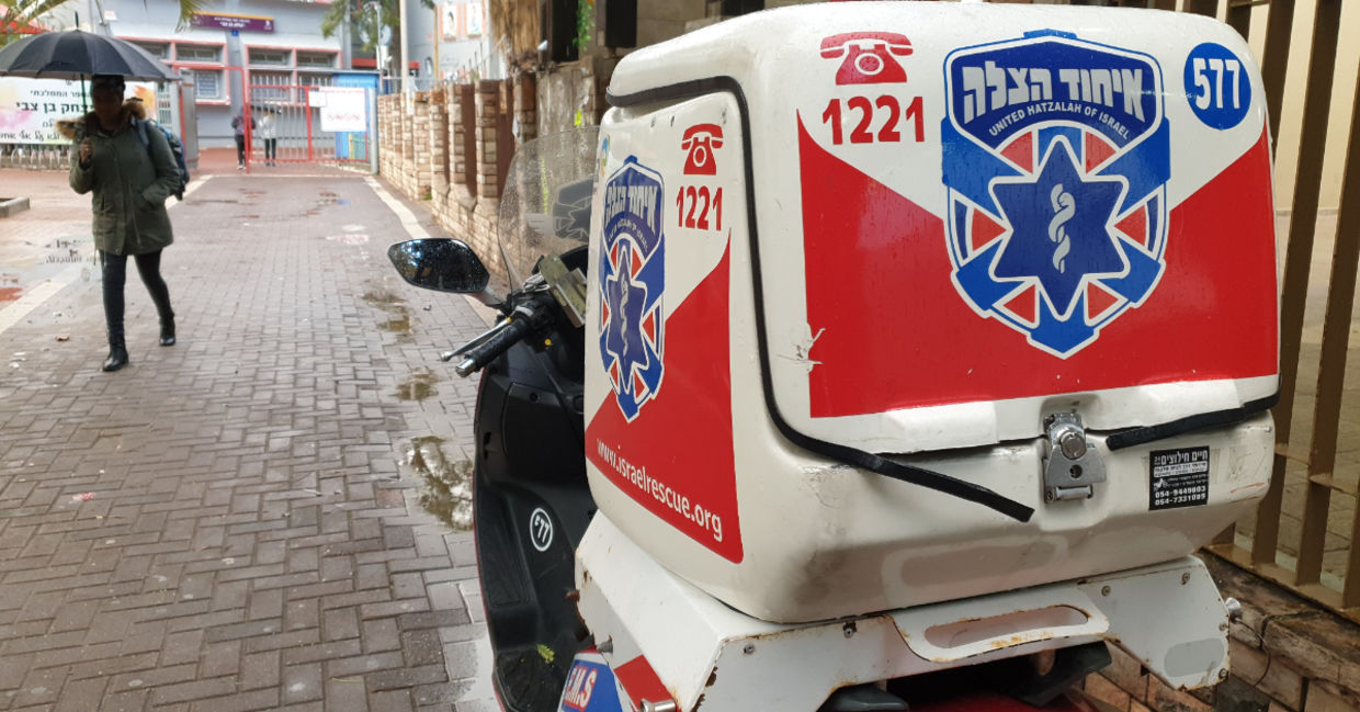 An Israeli first response motercycle. An Israeli first response motercycle.