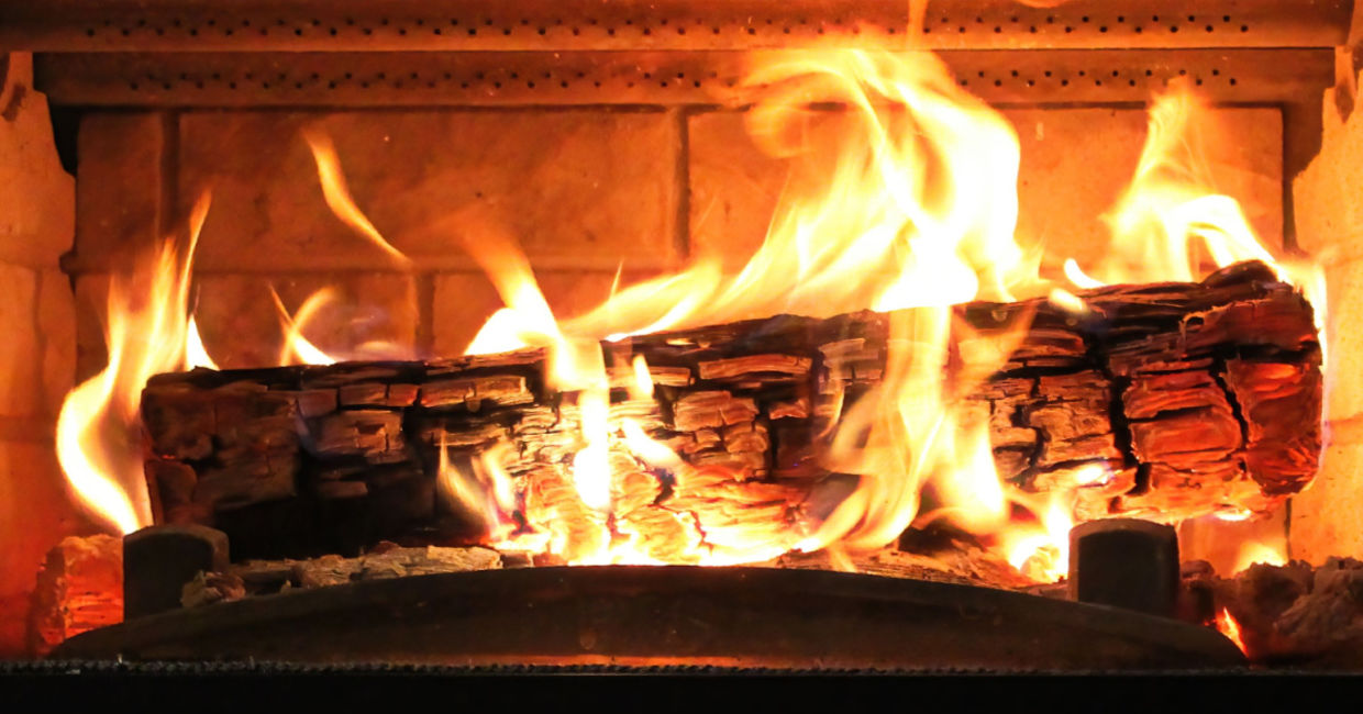 Burning the yule log to bring the light in. Burning the yule log to bring the light in.