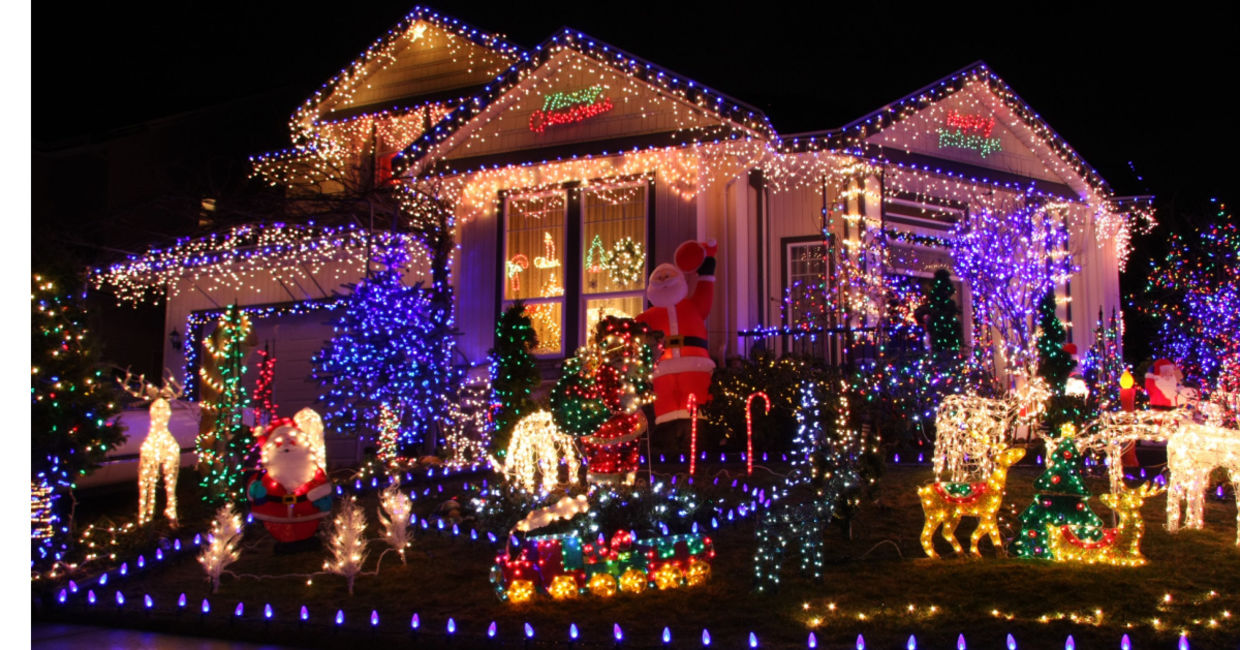 Embrace the holiday lights. Embrace the holiday lights.