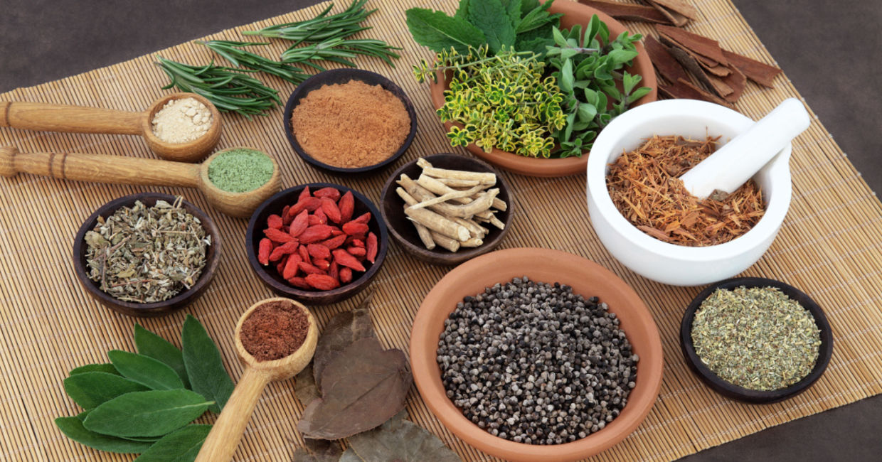 Ayurvedic healing herbs. Ayurvedic healing herbs.