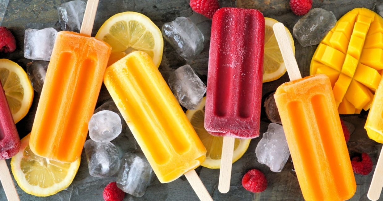 Refreshing and hydrating popsicles. Refreshing and hydrating popsicles.