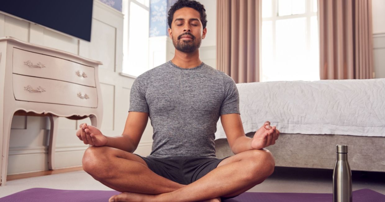 Meditate to help promote calm. Meditate to help promote calm.
