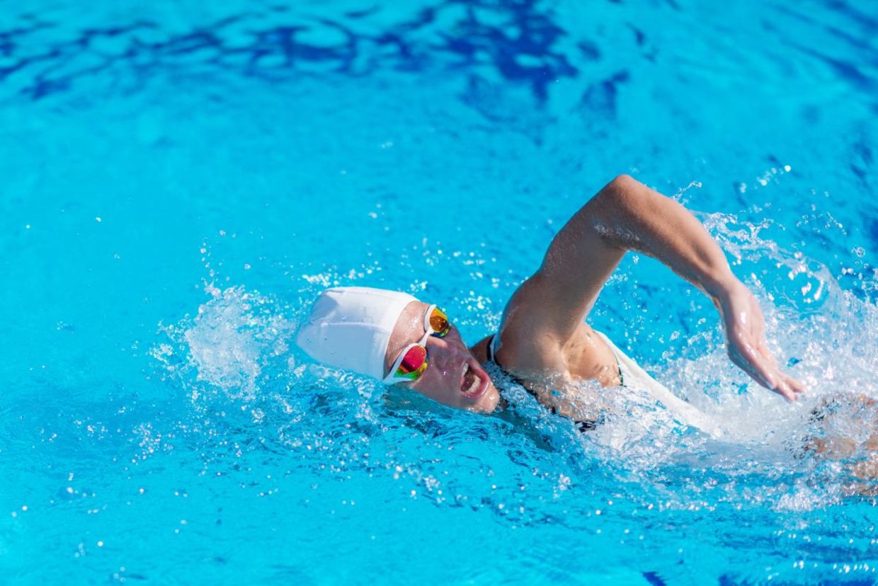 Swimming is good for your physical and mental health. Swimming is good for your physical and mental health.