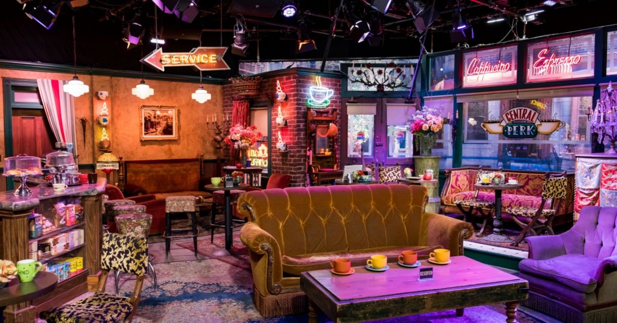 The set of the Central Perk cafe from Friends at Warner Brothers Studio in LA. The set of the Central Perk cafe from Friends at Warner Brothers Studio in LA.